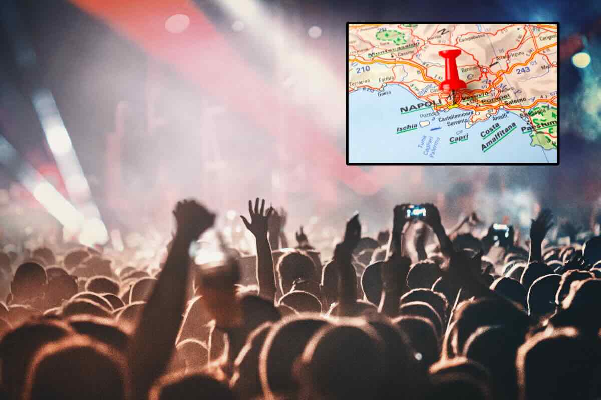concerto e cartina Napoli