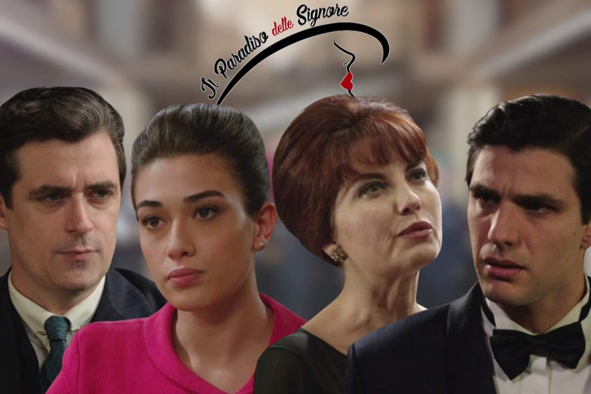collage tancredi, rosa, adelaide e marcello de il paradiso