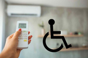 condizionatore aria simbolo disablità