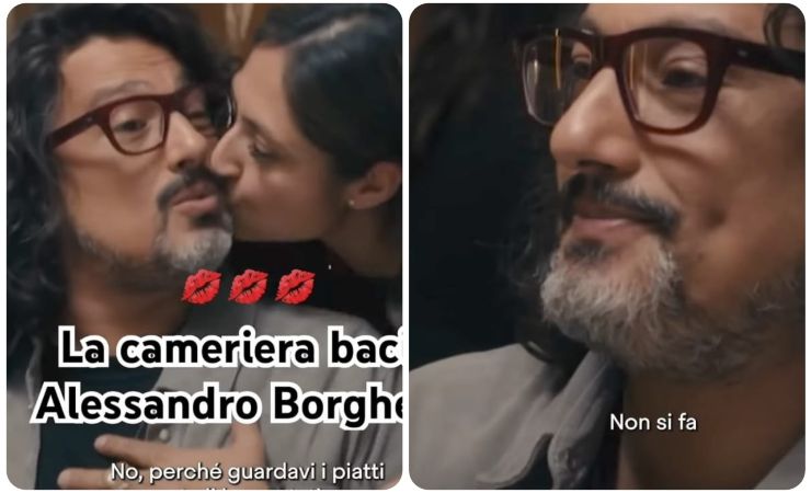 borghese e cameriera a 4 ristoranti 