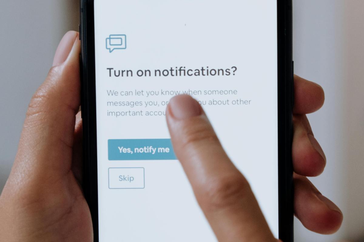 Disattivazione delle notifiche sul telefono cellulare