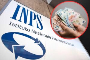 INPS, banconote in mano