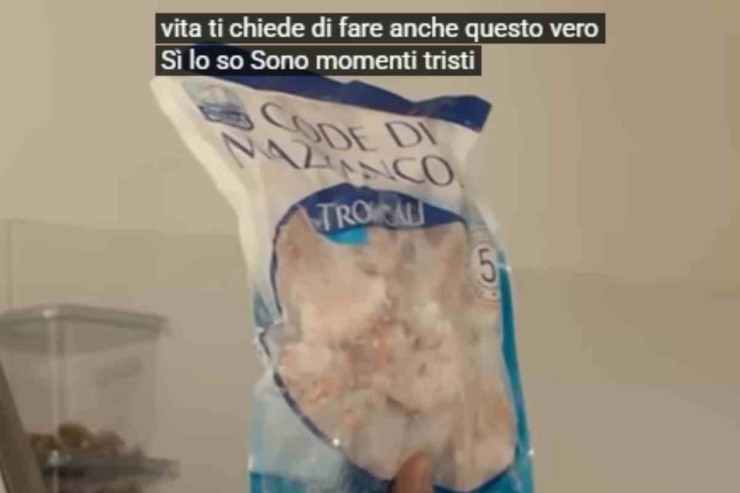 Busta con code di mazzancolle 