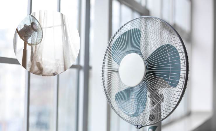 ventilatore vicino finestra
