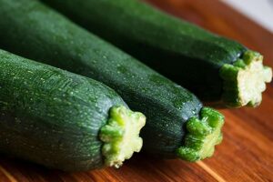 Tre zucchine viste da vicino