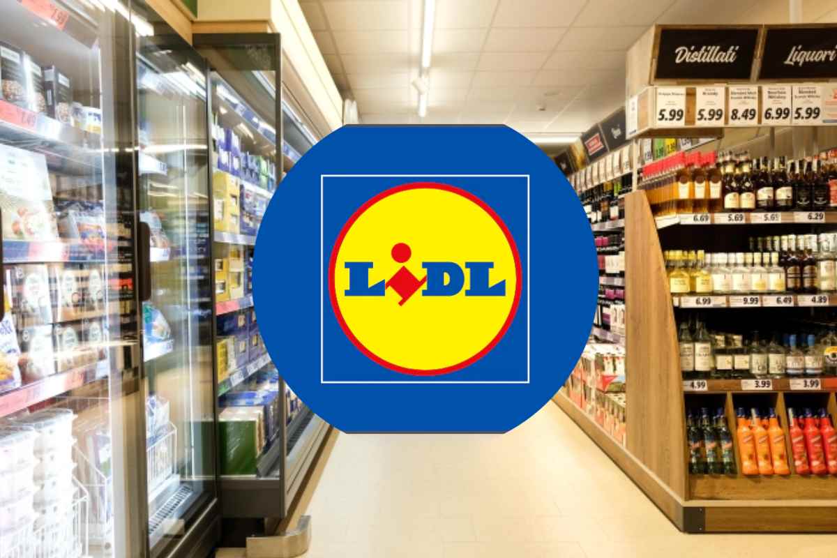 Un supermercato LIDL con, in evidenza, il logo del discount