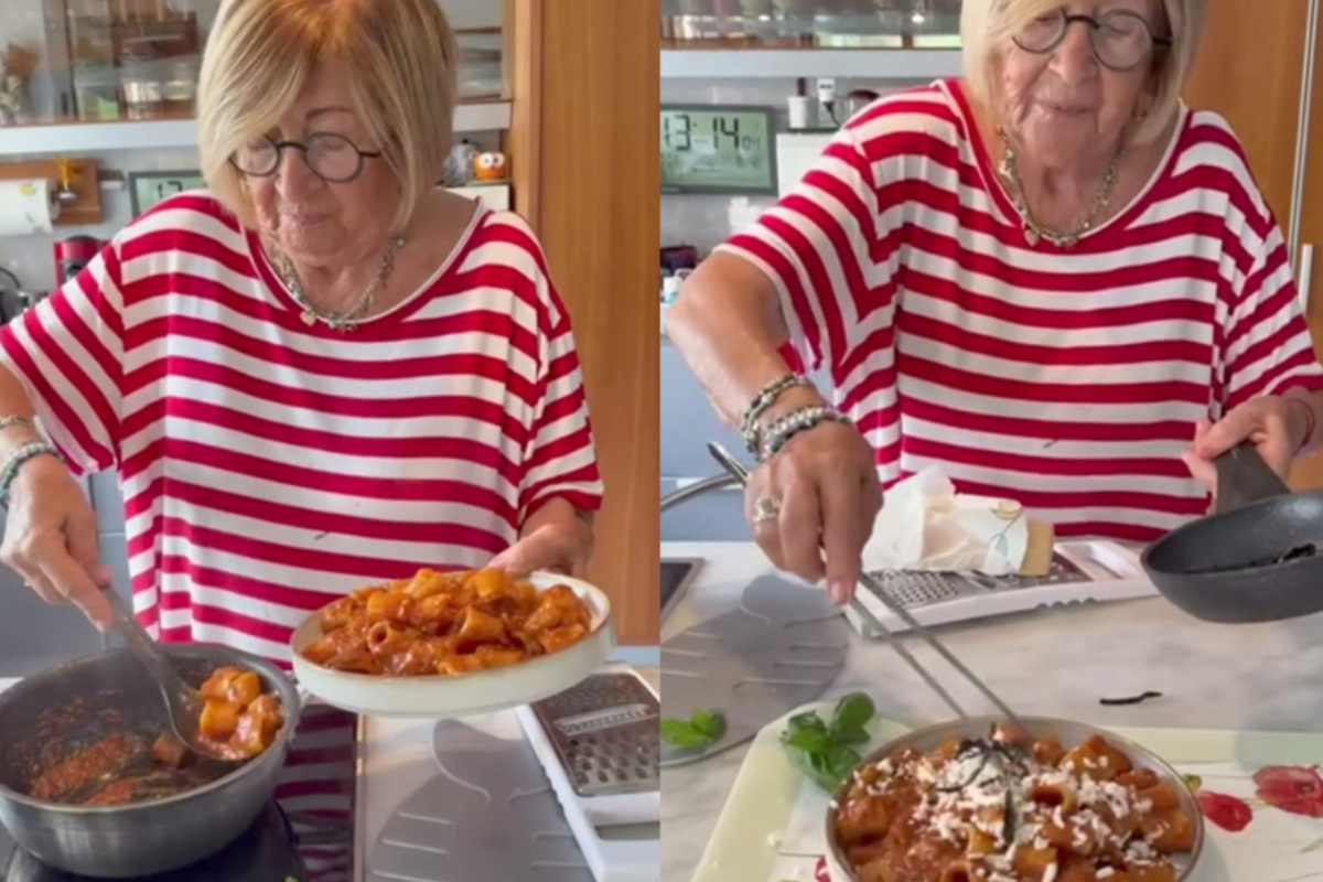 Anna Moroni prepara pasta alla norma