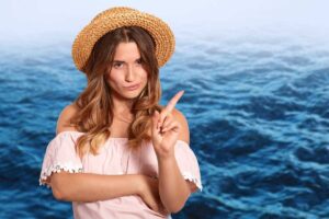 mare e donna che dice no
