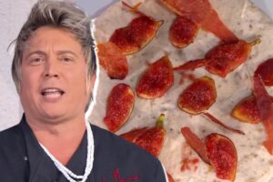 Andrea Mainardi e nello sfondo torta ai fichi
