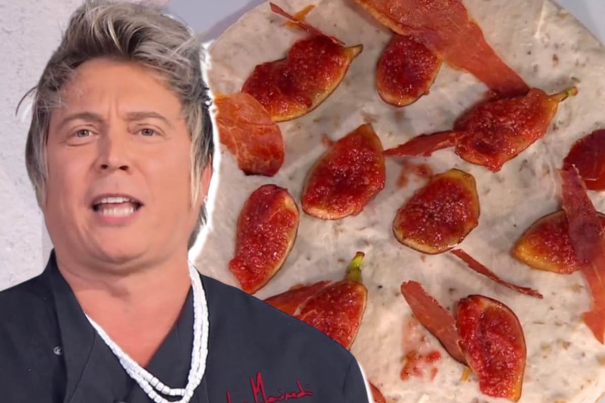 Andrea Mainardi e nello sfondo torta ai fichi