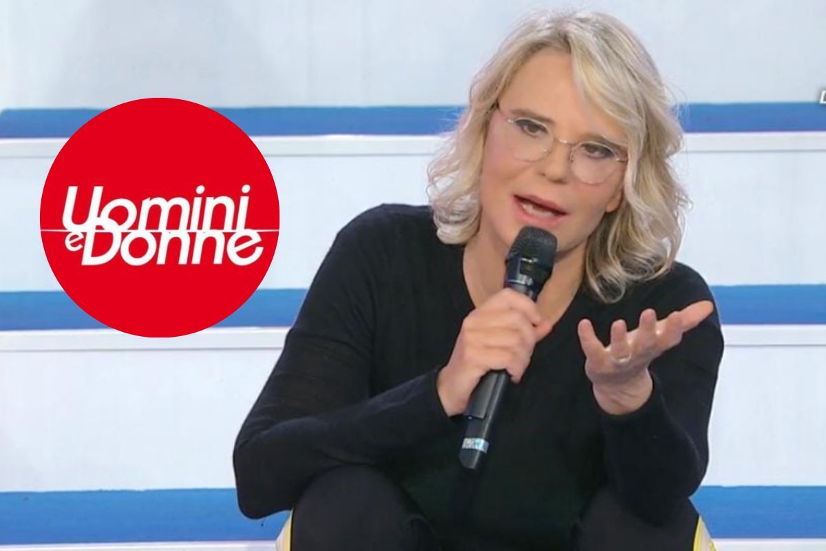 Maria De Filippi e logo Uomini e Donne